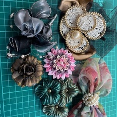コサージュ バレッタ ヘアーアクセサリー
