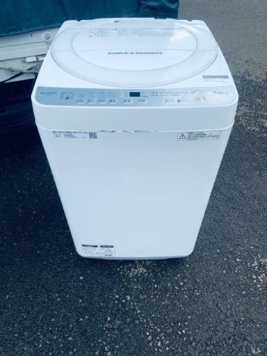 シャープ 全自動電気洗濯機　ES-GE7B-W