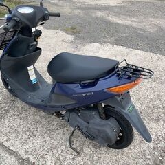 スズキ 原付 アドレスV50 CA44A UZ50XL2 スクーター 50cc 便利なカゴ付き インジェクション車 Fi 4スト 実働 機関良好 紺色 青系 鳥取 陸送可 販売証明可の画像