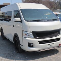 H29年NV350キャラバン4WDディーゼルDXワイドハイルーフEXパック/車検1年付/ALPINEナビ/フリップダウンモニター/リアヒーター/リアクーラーの画像