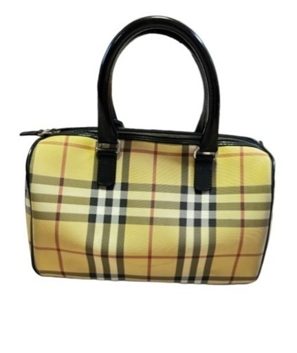 BURBERRY バーバリー ノバチェック レザー ハンドバッグ ミニボストン ミニバッグ ミニボストンバッグ 