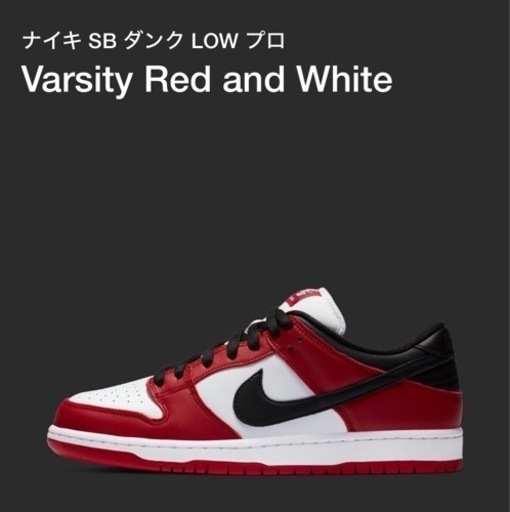 NIKE SB DUNKバーシティレッド