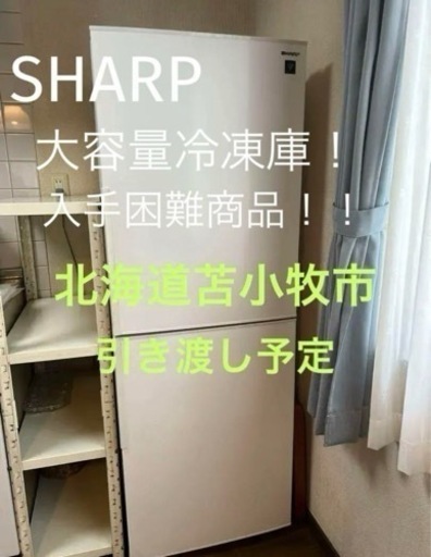 （取引き中）SHARP SJ-PD28E-W プラズマクラスター冷蔵庫 冷凍庫280L 2019年製