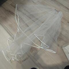 【最終値段です】ウエディングドレス 11号 ベール付きの画像