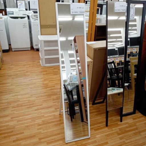★ジモティ割あり★ 姿見　鏡　ホワイト　クリーニング済　YJ2140