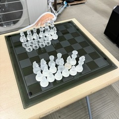 【超美品‼️】ガラス製♪ チェスセット クリスタル フロスト ボードゲームの画像