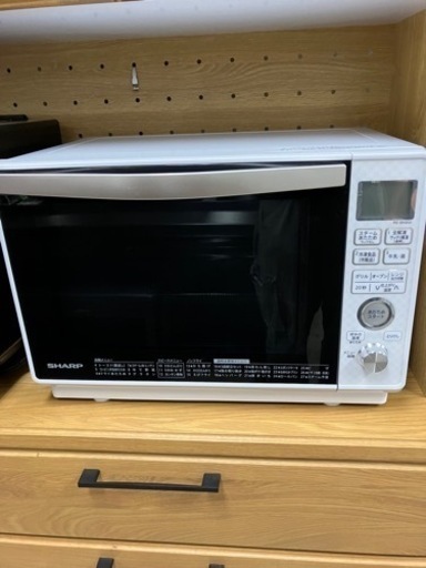 取引場所 南観音 A2404-044 SHARP 電子レンジ 2019年製 RE-BK800-W 汚れキズあり 動作確認済み