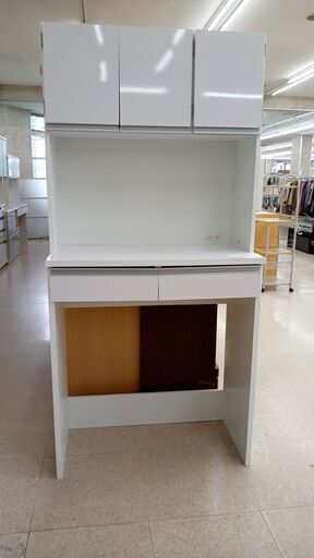 ★ジモティ割あり★ 株式会社フジモク レンジボード 白 H189.5×D45×W90 クリーニング済み TJ5117