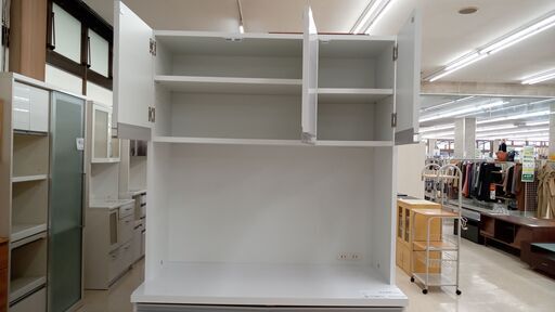 ☆ジモティ割あり☆ 株式会社フジモク レンジボード 白 H189.5×D45×W90