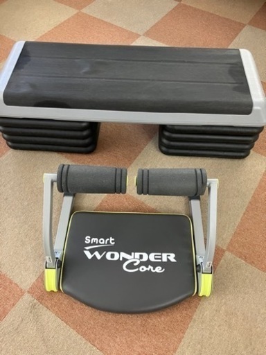 ステップ台2台+高さ調節台8個＋ワンダーコア