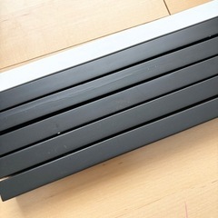 ウォールシェルフ 60cm ブラック ホワイト 6個 セットの画像