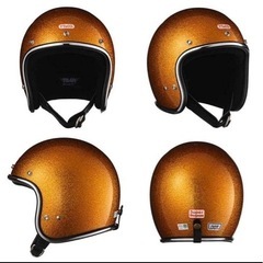 TT&COスーパーマグナム ギンギラセブンティーズ　クローム トリム　スモールジェットヘルメット SG/DOT規格品【新品【未開封の画像