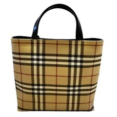 BURBERRY バーバリー ノバチェック レザー ハンドバッグの画像