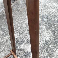 商談中ニトリ【木製ハンガーラック】ダークブラウン 洋服掛け の画像