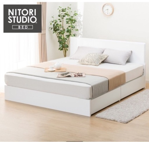 ベッド セミダブル(収納付き)