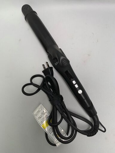 SALONIA サロニア 2WAYストレート\u0026カールヘアアイロン SL002AB ブラック
