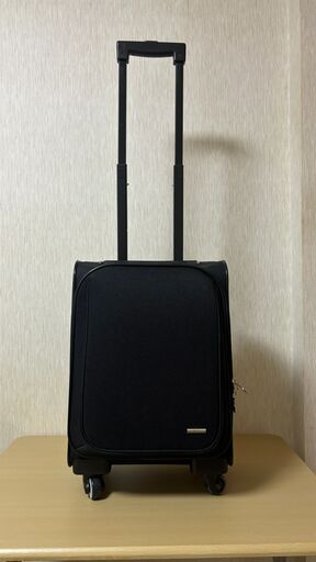 黒のキャリーバック 横31cm✕高さ44cm（キャスター込）✕奥行25cm