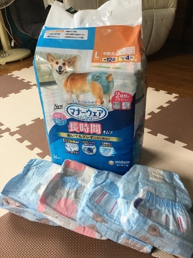 中型犬　Lサイズ　マナーウェアとオムツ