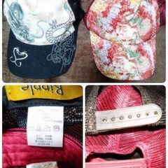 和柄:長袖Tシャツ・帽子・バッグ(３点)の画像