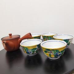 【九谷生山】急須と湯呑み茶碗セット