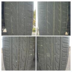 ダイハツ タント(CBA−L350S)純正14㌅アルミホイールとサマータイヤ(DUNLOP DIGI-TYRE EC202)の4本セットの画像
