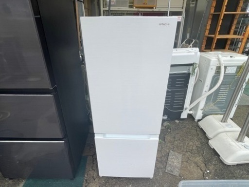 【リサイクルサービス八光】2019年製　日立 HITACHI RL-154KA W [冷蔵庫 （154L・右開き） 2ドア アイボリーホワイト]
