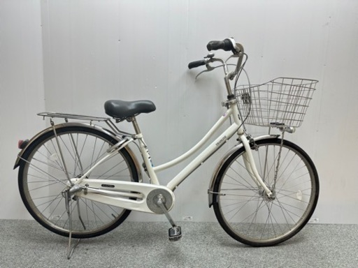 【42】ママチャリ自転車　変速3段　オートライト