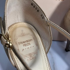 N2404-052 STRAWBERRY FIELDS grace サンダル リボン/パール サイズ:23cm キズ汚れ有りの画像