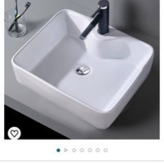 洗面ボウル 陶器製 洗面ボール 手洗い鉢 洗面台 410*300mmの画像