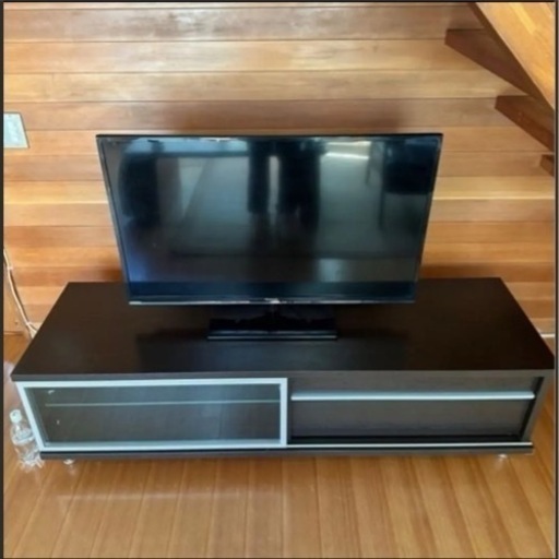 【　テレビ台　】  値下げ中！！テレビラック ★ブラック★ウォルナット家具 収納家具 テレビ台