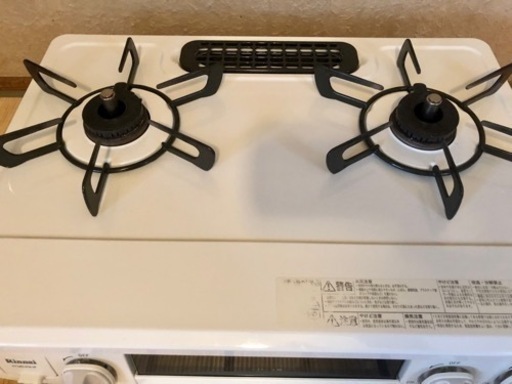 【美品】ガステーブル　リンナイ　ホワロ　LPガス　20年製　ET34NJH4-W1 