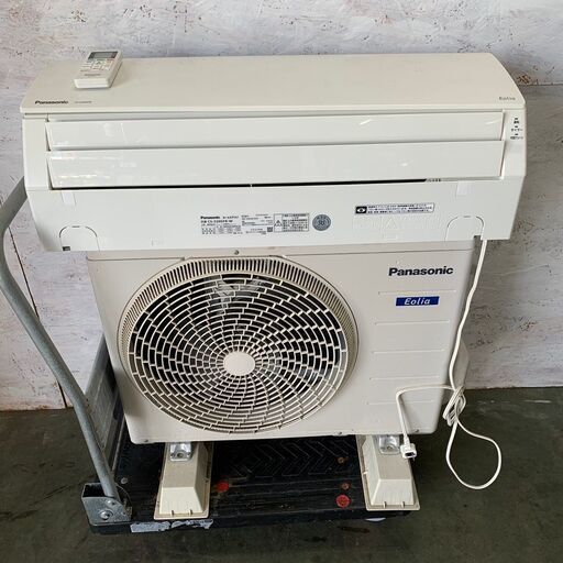 【Panasonic】 パナソニック ルームエアコン 室内機 室外機 Eolia CS-220DFR-W 6畳用 2020年製