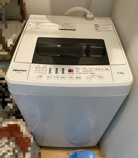 早い者勝ち 全自動電気洗濯機 4.5kg (パルセーター交換済み)
