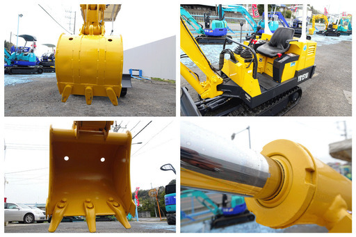 ヤンマー～YANMAR YB151-2-U:中古油圧ショベル◆1.5ｔ◆ミニユンボガチャック仕様/シリンダーオイルシール全交換済み