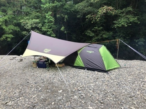 コールマンテント　ツーリングドームLX   グランドシートつき　タープ　ヘキサライト2