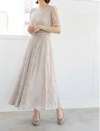 【かなり美品】RANDA ワンレース×サテンオケージョンワンピース　　結婚式　二次会　成人式