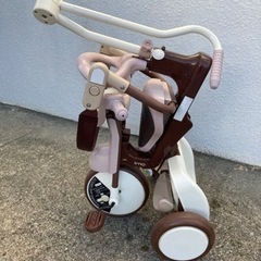 iimo 三輪車 折りたたみ 足のせステップ ハンドル付  の画像