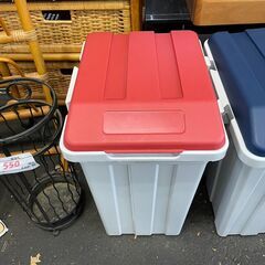 ゴミ箱　No.11067　アスベル　レッド/ホワイト　【リサイク...