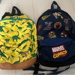 キッズリュック　マーベル　MARVEL 恐竜　2つセットの画像