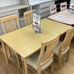KD-4【新入荷　リサイクル品】ニトリ　インテール2 ダイニング5点セット　ナチュラル