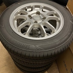🎵　165/70R14 23年製　BSエコピアNH200C アルミホイール付きの画像