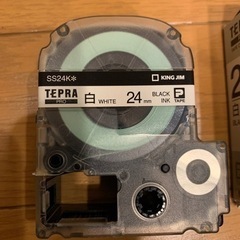 【値下げ】テプラPROテープ白色２４mmの画像