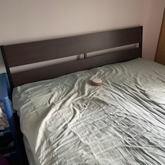 ☆IKEAクイーンベッド☆4月4日、5日引取限定☆の画像