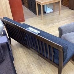 KD-9【新入荷　アウトレット】松田家具　トレイル　1650背付きベンチイス　グレーの画像