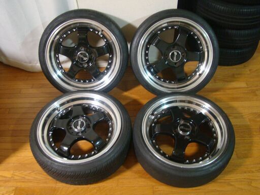 軽自動車用　ステルス16インチ　インチアップ　タイヤホイール4本セットローダウン車用　深リム