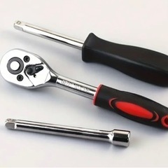 新品)46pcs Car Repair Tool Set, Ratchet Torque Wrench Wrench Screwdriver Socket Combination Tool Kit Mechanical Tool Kit For Car Bike Repair Toolsの画像