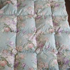 羽毛布団差し上げます　シングル新品　布団袋付き