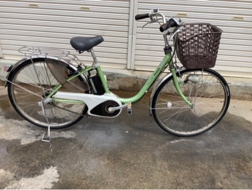 374  パナソニック電動アシスト自転車viviDX26インチウスグリーンボディー
