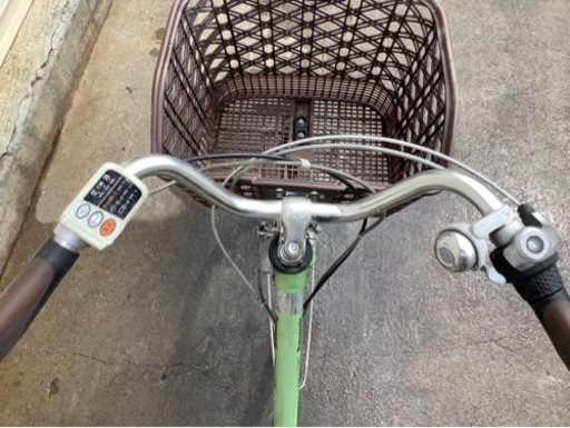 374  パナソニック電動アシスト自転車viviDX26インチウスグリーンボディー