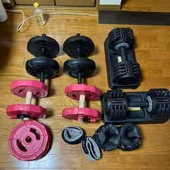 ダンベル、インクラインベンチ、おまけのセット